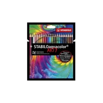 Pastelky STABILO aquacolor, sada 24 ks v kartonovém pouzdru"ARTY"