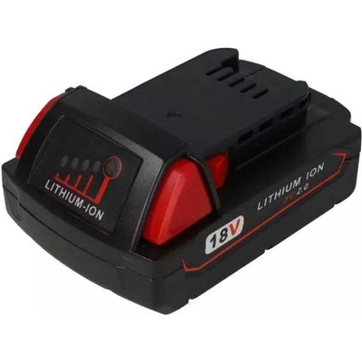 TopTechnology Milwaukee M18 2000mAh 18V Li-Ion - neoriginální