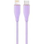 Gembird USB Type-C Power Delivery PD charging and data transfer cable 60W silicone braided 1.5m purple color