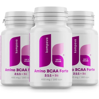 Kompava Amino BCAA Forte 2:1:1 400 600 kapslí