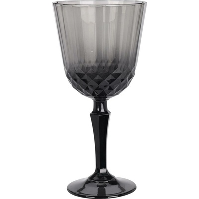 Excellent EH Houseware Sklenice na víno z šedého skla antracitová 310 ml