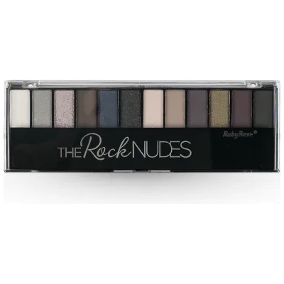 Ruby Rose Eyeshadow Kit - The Rock Nudes - Палитра сенки за очи с четка