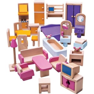 Bigjigs Toys Дървени мебели за къща за кукли (JT116)