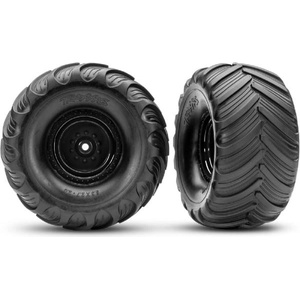 Traxxas колело 2.0/3.0", диск черен offset 29mm, гума Terra Groove (чифт)