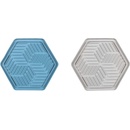 Flamingo lízací podložka M 24 x 21 x 1 cm modrá