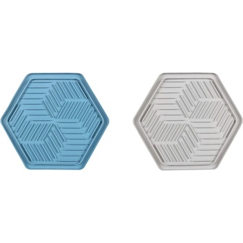 Flamingo lízací podložka M 24 x 21 x 1 cm modrá