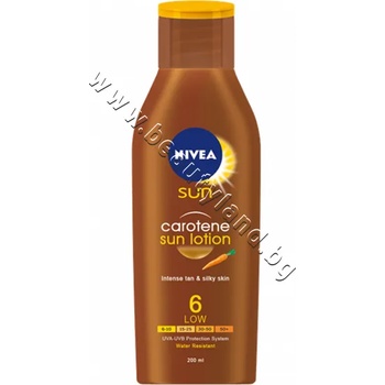 Image 1 of Nivea Лосион Nivea Sun Carotene Lotion SPF 6, p/n NI-85778 - Слънцезащитен лосион с каротен за златист тен (NI-85778)
