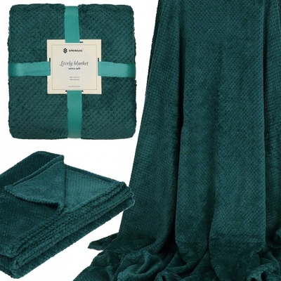Springos Deka polyester zelená 200x220