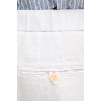 Frescobol Carioca Ленен панталон Frescobol Carioca мъжки в бяло с кройка тип чино 1240.01 (1240.01)