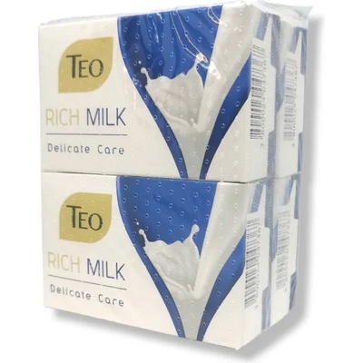 Teo тоалетен сапун, 1 брой х 90гр, Rich milk, Delicate care