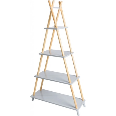 Livarno Home Regál, 80 x 30 x 147,5 cm (sivá) (100342259)