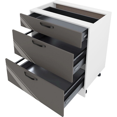 ИРИМ Долен кухненски шкаф Сити БФ-Антрацит гланц-05-55 80 см