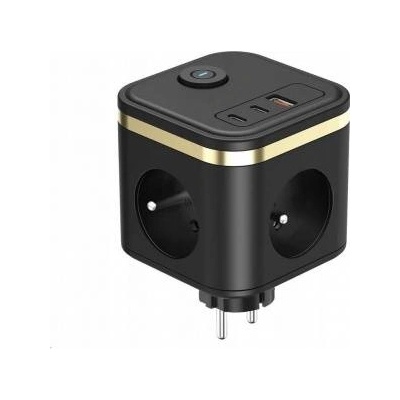 Viking Viking adapter Y33, 3x 230 V, 1x USB-A, 2x USB-C, ON/OFF, cable