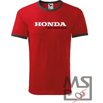 Pánske tričko s motívom Honda Motorcycle červené