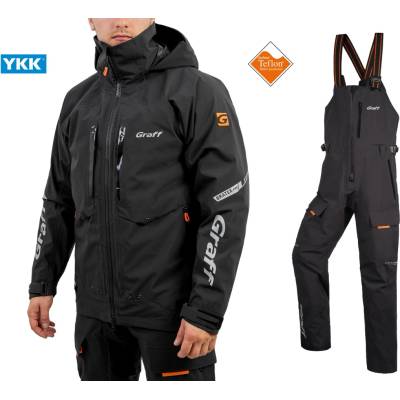 Bunda Graff proti dažďu čierna