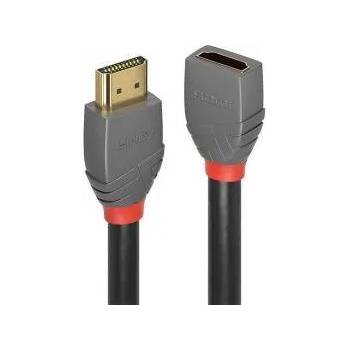 Lindy HDMI2 кабел LINDY Anthra Line 4K 60Hz AA MF удължителен 3м, LNY-36478