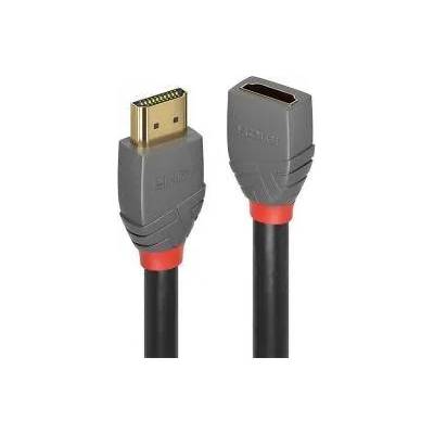 Lindy HDMI2 кабел LINDY Anthra Line 4K 60Hz AA MF удължителен 3м, LNY-36478