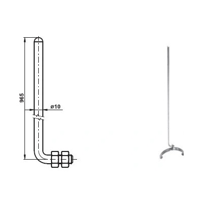 TREMIS TYČ JÍMACÍ JRPV15 ALMGSI 1M NA HŘEBENÁČE – Hledejceny.cz