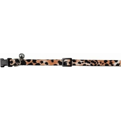 Nobby obojok pre mačky leopardí s rolničkou 18 - 30 x 1 cm