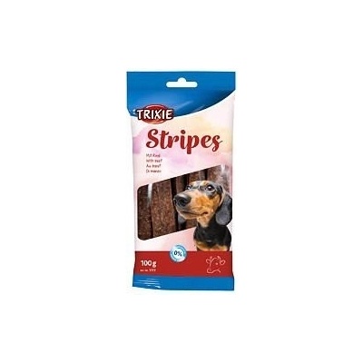 TRIXIE Stripes maškrta pre psy hovädzie prúžky 10 ks / 100 g