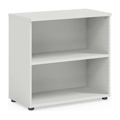Economy Policová skriňa BASIC, so zámkom, 80x40x76,5cm, biela