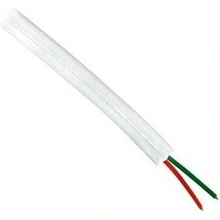 Cabletech KAB0500 telefónny 2-žilový - plochý, 100m, bílý