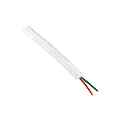 Cabletech KAB0500 telefónny 2-žilový - plochý, 100m, bílý