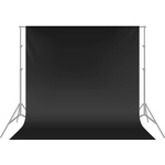 Neewer 6 x 9FT / 1.8 x 2.8M Photo Studio 100% Pure Muslin Foldable Backdrop Background for Photography, Video and TV (Black) - 10083665@@##2 (10083665@@##2)