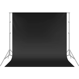 Neewer 6 x 9FT / 1.8 x 2.8M Photo Studio 100% Pure Muslin Foldable Backdrop Background for Photography, Video and TV (Black) - 10083665@@##2 (10083665@@##2)