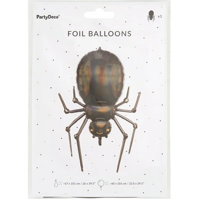 PartyDeco Balónek fóliový Pavouk 60 x 101 cm