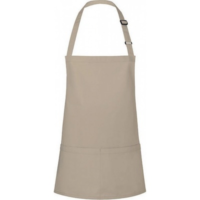 Karlowsky Krátká zástěra s kapsami na břiše nastavení délky na sponu píšková Pantone 7529C KY123