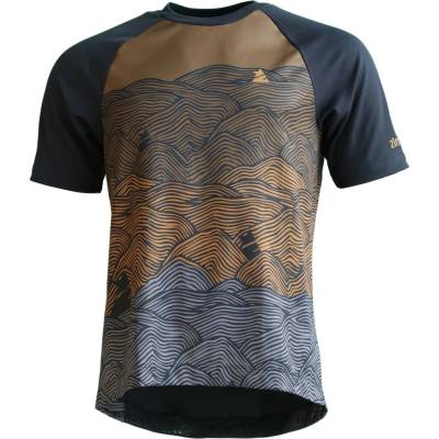 Zimtstern Мъжка фланелка с къс ръкав за колоездене Zimtstern Braapz Shirt S/S Cycling jersey - Pirate Black II (056-3174-0412)
