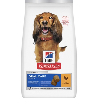 Hill's Science Plan Oral Health pre stredné dospelé psy s kuracím 2 kg