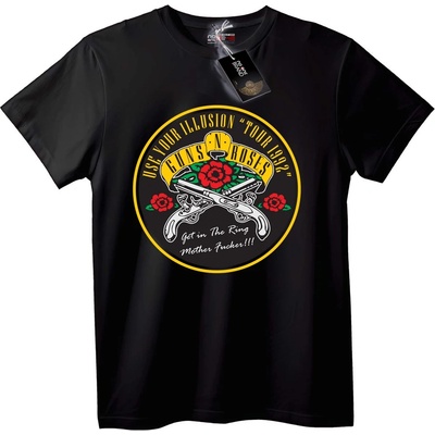 NOONEBRAND Тениска Guns N' Roses Турне 1992 - S, Black
