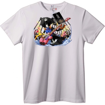 NOONEBRAND Тениска One Piece Брук Китара - 7XL, White