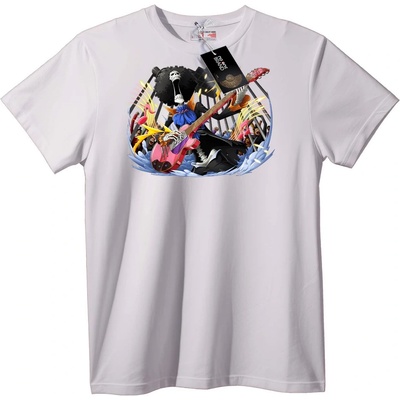 NOONEBRAND Тениска One Piece Брук Китара - 7XL, White