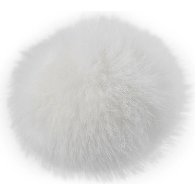Kožešinová bambule s poutkem Ø6 cm Varianta: 1 Off White, Balení: 1 ks 56901/144208/261705