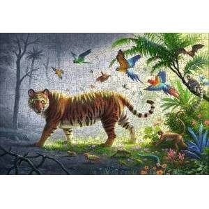 Ravensburger Дървен пъзел Ravensburger - Тигър, 500 части
