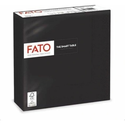 FATO Ubrousky 1/4 ohyb Smart Table černá 50ks 33x33cm