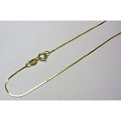 Klenoty Budín Moderní dámský zlatý kostičkovaný řetízek Benátský 3640137