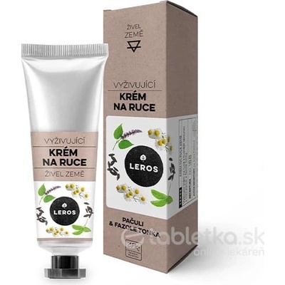 Leros krém na ruky živel Zem s pančuli a fazuľou Tonka 30 ml