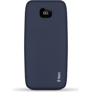 Ttec Външна батерия ttec, ChargeUp Pro, LCD, 20.000mAh PD 20W, Синя