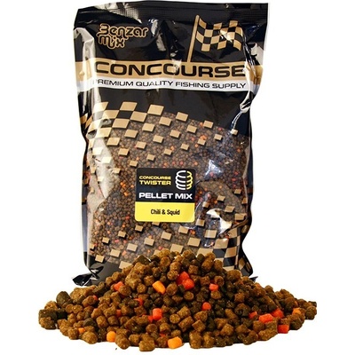 Benzar Mix Mikro Pelety Concourse Twister Pellet Mix 800g 2 a 4mm Chili Squid