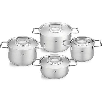 Sada hrnců s poklicemi z nerezová ocel FISSLER Pure Collection 4ks