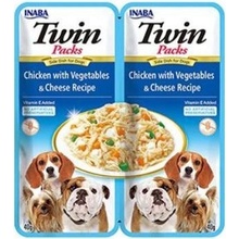 Churu Dog Twin Packs kura zelenina a syr vo vývare 80 g
