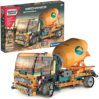 CLEMENTONI Science&Play Mechanická laboratoř Míchačka na beton 50807