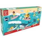 Hape Образователен пъзел 3 в 1 Hape International - Приятели на океана (H1645) - baby