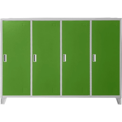 МЕТАЛЕН ШКАФ cr-1605-4 jz - СИВ/ЗЕЛЕН