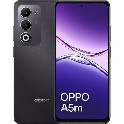 Смартфон Oppo A5 4G (тъмнолилав), поддържа 2 sim карти, 6.67" (16.94 cm) IPS 90Hz дисплей, осемядрен Snapdragon 6s 4G Gen 1 2.1 GHz, 8GB RAM, 256GB Flash памет (+ microSD слот), 50 + 2 + & 5 MPix камери, Android (CPH2727_A5m_8+256_DP)