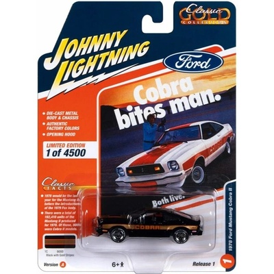 Johnny Lightning Ford Mustang Cobra II 1978 černá 1:64